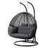 Outdoor Swing Chair Hanging Rattan Patio Furniture Pod Stand Cushion 2 Seater