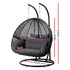 Outdoor Swing Chair Hanging Rattan Patio Furniture Pod Stand Cushion 2 Seater