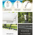 2 Person Hammock with Pillow Polyester Cotton Timber Rails 150kg