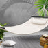 2 Person Hammock with Pillow Polyester Cotton Timber Rails 150kg