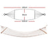 Single Hammock Cotton Rope Wooden Spreader Bars 150kg Cream