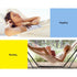 Hammock with Stand Steel Frame Outdoor Indoor Cotton Polyester 150kg Capacity