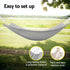 Hammock Bed w/ Travel Bag Outdoor Lounge Chair Grey