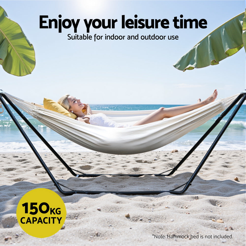 Hammock Bed Stand Steel Frame Outdoor Garden