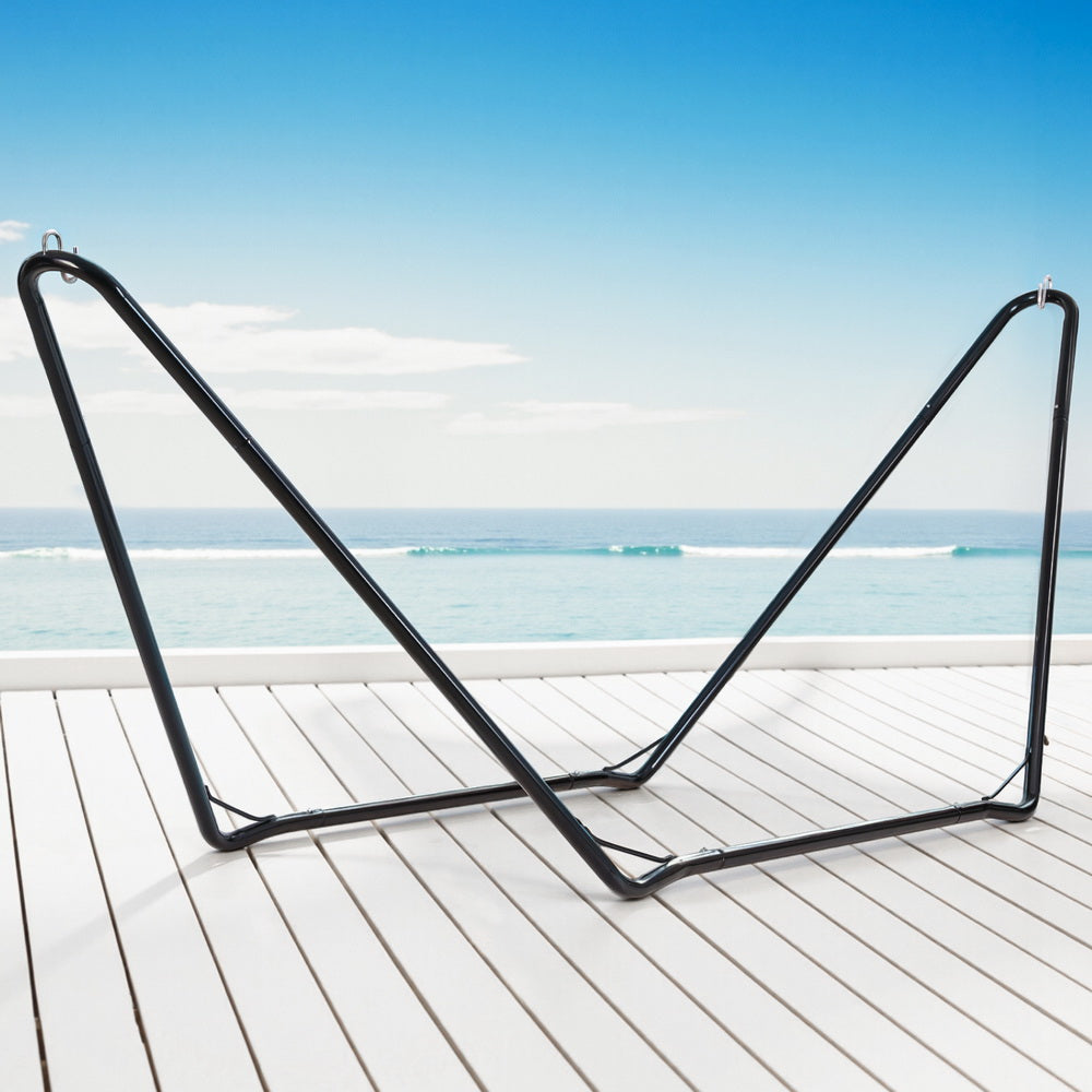 Hammock Bed Stand Steel Frame Outdoor Garden