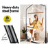 Hammock Chair with Stand Cream – Hanging Swing, Timber Rail, 120kg
