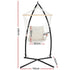 Hammock Chair with Steel Stand Cream – Hanging Swing, Armrests, 120kg