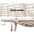 Hanging Hammock Chair Swing Cotton Polyester 120kg Indoor Outdoor Cream