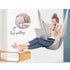 Hanging Hammock Chair with Cushions Timber Rail 120kg Cream Colour Finish