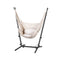 Gardeon Hammock Chair Outdoor Camping Hanging with Stand Cream