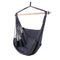 Hanging Hammock Chair with Cushions Timber Rail 120kg Grey Colour Finish