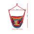 Hammock Chair with Timber Rail and Cushions 120kg Cotton Multi Colour Set