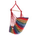 Hammock Chair with Timber Rail and Cushions 120kg Cotton Multi Colour Set