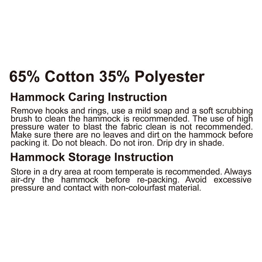 Hammock Chair with Timber Rail and Cushions 120kg Cotton Multi Colour Set