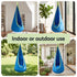 Gardeon Kids Hammock Chair Camping 70cmx150cm with Cushion Storage Bag Blue