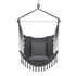 Gardeon Hammock Chair Camping Macrame Hanging Swing Cushions Metal Bar Grey