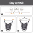 Gardeon Hammock Chair Camping Macrame Hanging Swing Cushions Metal Bar Grey