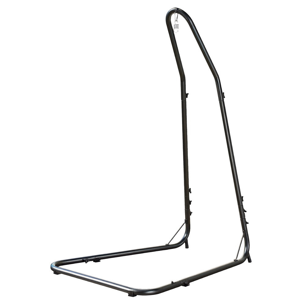 Hammock Chair Stand Heavy Duty Steel Frame Black