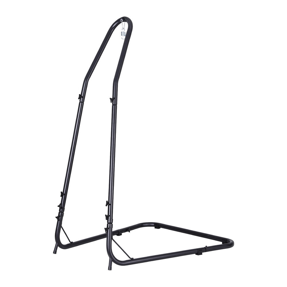 Hammock Chair Stand Heavy Duty Steel Frame Black