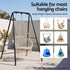 Gardeon Hammock Chair Stand 180cm Steel Frame 150kg for Hanging Swing Black