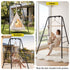 Gardeon Hammock Chair Stand 180cm Steel Frame 150kg for Hanging Swing Black