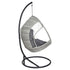 Outdoor Egg Swing Chair Wicker Furniture Pod Stand Armrest Light Grey