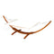 Timber Hammock 2 Person Larch Wood Frame 200kg Capacity Cream
