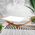 Timber Hammock 2 Person Larch Wood Frame 200kg Capacity Cream