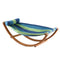 Kids Timber Hammock Outdoor Rocking Swing with Pillow Sky Blue Toy Set
