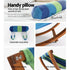 Kids Timber Hammock Outdoor Rocking Swing with Pillow Sky Blue Toy Set