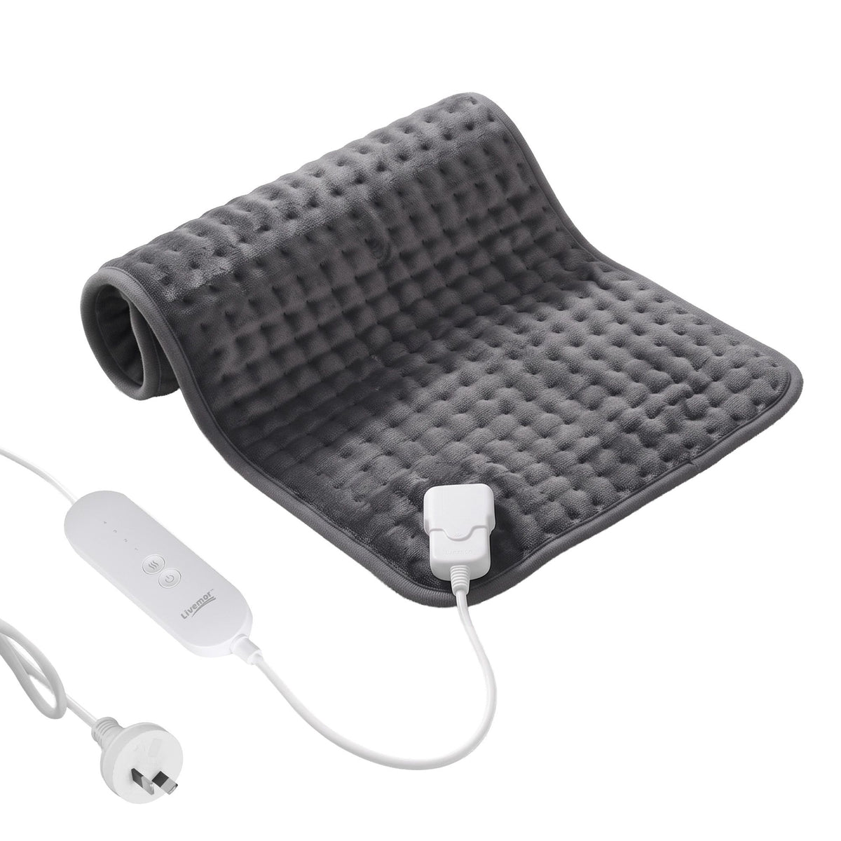 Livemor Heating Pad for Back Neck Shoulder Knee Arms Legs 60x30cm 4 Heat Settings Gift for Women Men