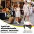 Folding Trolley Portable Hand Truck Lightweight Travel Luggage Black