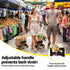 Folding Trolley Portable Hand Truck Lightweight Travel Luggage Silver