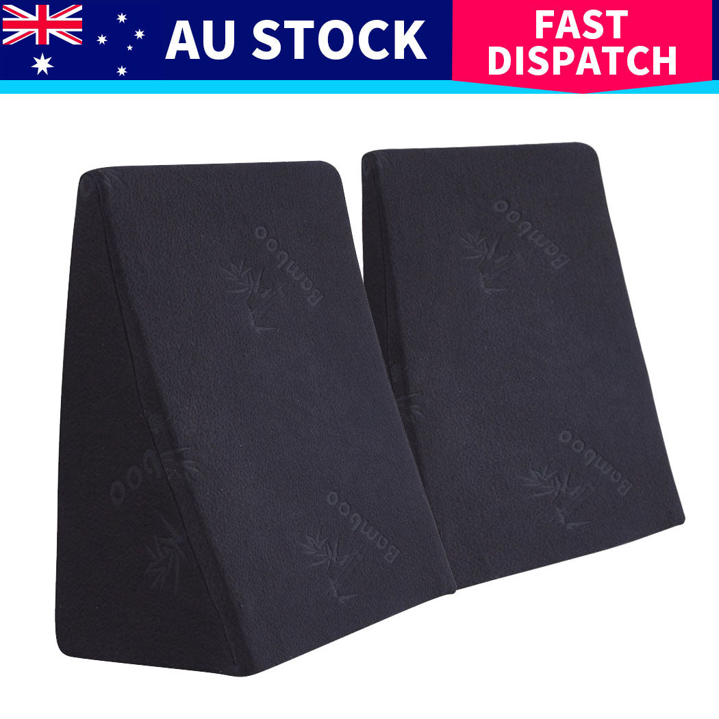 Cool Gel Memory Foam Bed Wedge Pillow With Cover-1910112236114939913