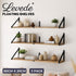 Levede Floating Wall Shelves 3Pcs Rustic Wooden Storage Display Bookshelf Rack-2072893562307088384
