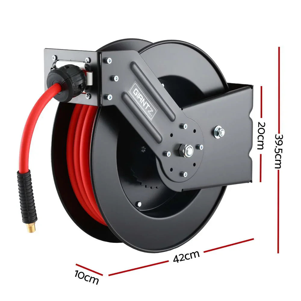 Air Hose Reel 3/8 IN x 15m Retractable Air Hose 300PSI