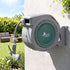 Green Fingers 10m Retractable Water Hose Reel, Wall Mounted Garden Hose 9-Pattern Nozzle