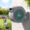 Green Fingers 30m Retractable Water Hose Reel, Wall Mounted Garden Hose 9-Pattern Nozzle