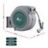 Green Fingers 30m Retractable Water Hose Reel, Wall Mounted Garden Hose 9-Pattern Nozzle
