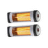 Electric Infrared Radiant Heater 2x1500W Remote