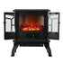 Electric Fireplace Heater – 2000W, 3D Flame, Thermostat, Freestanding Vintage