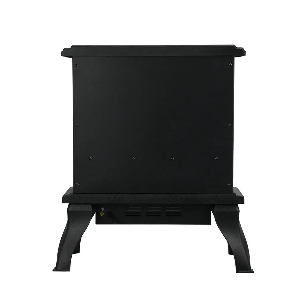 Electric Fireplace Heater – 2000W, 3D Flame, Thermostat, Freestanding Vintage