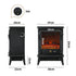 Electric Fireplace Heater 3D Flame Effect 2000W Freestanding