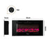 Electric Fireplace Heater Wall Mounted 3D Flame Effect 2000W