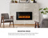 Electric Fireplace Heater Wall Mounted 3D Flame Effect 2000W
