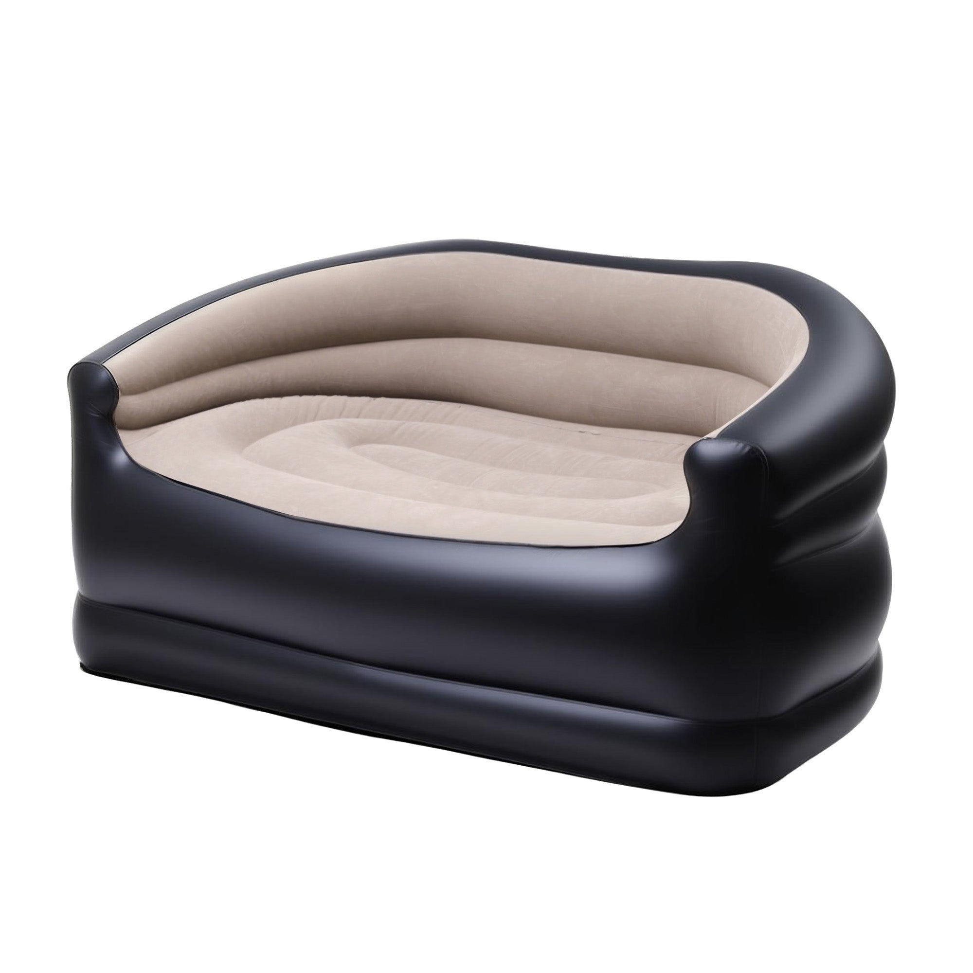 Outdoor Air Sofa Inflatable Couch Two-Seater Lounge Chair with Pump Blow Up Couches for Camping