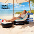 Inflatable Chair with Ottoman Air Sofa Blow Up Air Chair for Camping with Pump