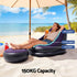 Gardeon Inflatable Chair with Ottoman Air Sofa Blow Up Air Chair for Camping with Pump Purple