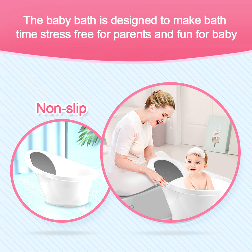 Black Baby Bath With Backrest & Bum Bump Support-1973193609993916424