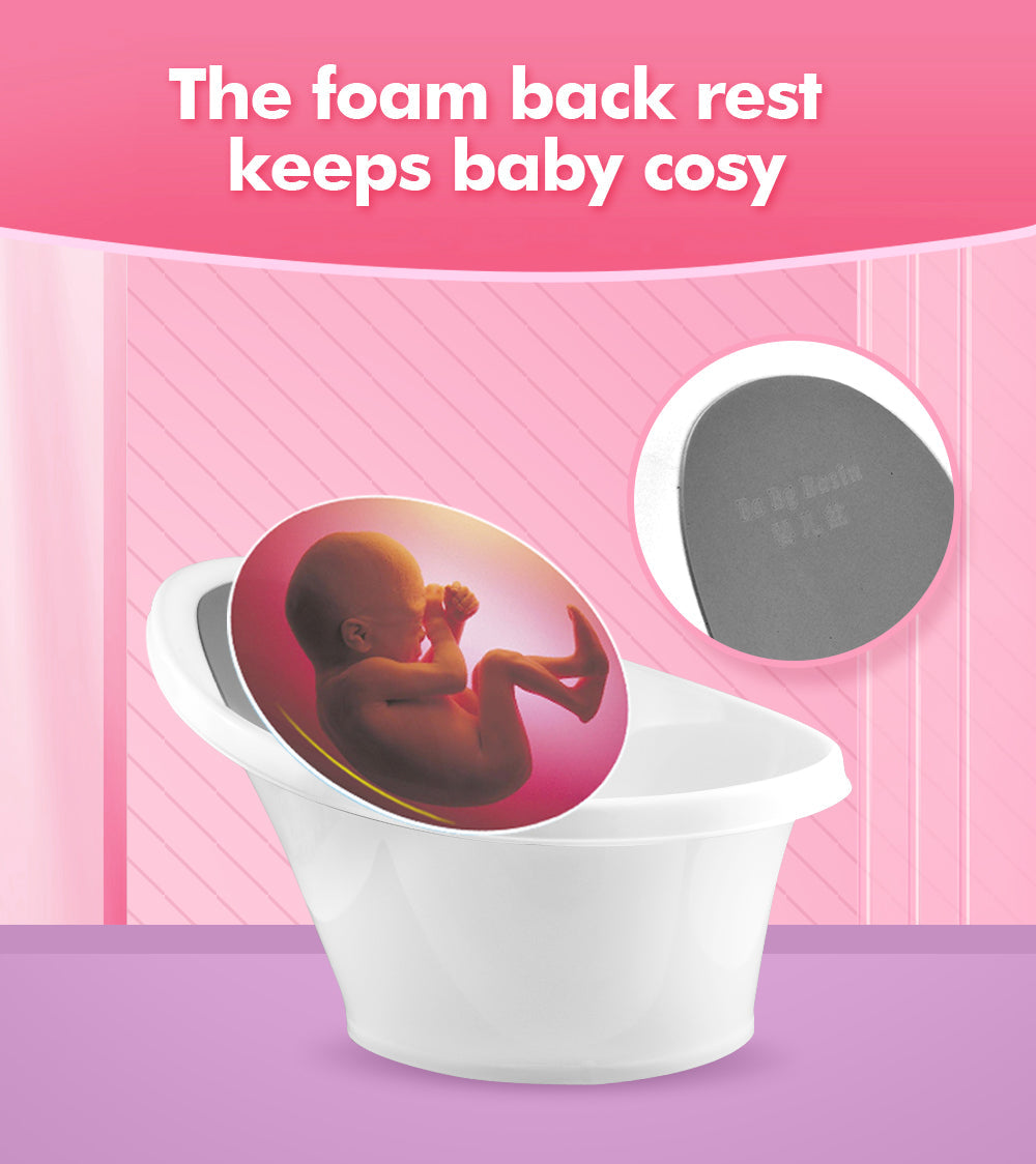 Black Baby Bath With Backrest & Bum Bump Support-1973193609993916422
